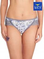 Majtki damskie - Key FIGI DAMSKIE LPC 973 A22 XL biały/szary - miniaturka - grafika 1
