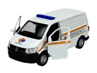 Samochody i pojazdy dla dzieci - WELLY VW TRANSPORTER T6 VAN EMERGENCY 1:34 SAMOCHÓD NOWY METALOWY MODEL - miniaturka - grafika 1