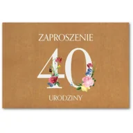 Kartki okolicznościowe i zaproszenia - Trend Zaproszenie Urodziny 40 ZT38 10 szt. - miniaturka - grafika 1