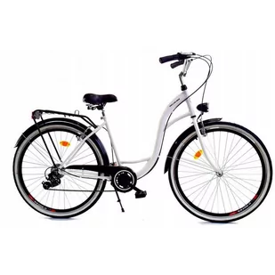 Dallas Bike City 7spd 28 cali Damski Biało-czarny - Rowery - miniaturka - grafika 1