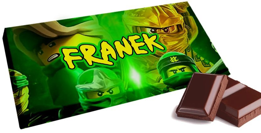 Czekolada NINJAGO - Słodki prezent na Twoje imię Personalizowana