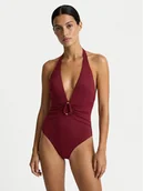 Stroje kąpielowe - Guess Strój kąpielowy E6GJ16 KF590 Bordowy - miniaturka - grafika 1