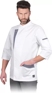 Reis DOLCE-M - męska bluza kucharska, długi rękaw, 65% poliester, 35% bawełna, 200 g/m, 6 zatrzasków - S-3XL. - Odzież robocza - miniaturka - grafika 1
