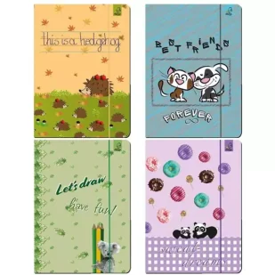 EV-Corp Teczka A4 z gumką BFF zwierzaki - Teczki i skoroszyty - miniaturka - grafika 2