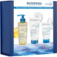 Zestawy kosmetyków damskich - Bioderma zestaw Atoderm: Olejek do mycia 200ml + Krem do ciała 200ml + Krem do rąk 50ml - miniaturka - grafika 1