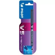 Pióra kulkowe - Pilot V5-Pióro kulkowe CZARNY - miniaturka - grafika 1