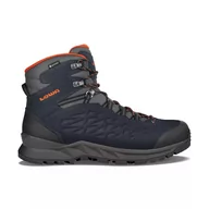 Buty trekkingowe męskie - Męskie Buty Trekkingowe Lowa Explorer 2 Gtx Mid Navy/Orange 44 2/3 - miniaturka - grafika 1