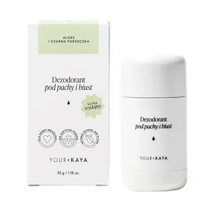 Your KAYA, dezodorant pod pachy i biust, aloes i czarna porzeczka, 35 g - Dezodoranty i antyperspiranty unisex - miniaturka - grafika 1