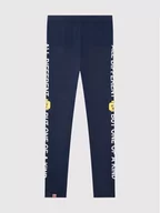 Spodnie i spodenki dla dziewczynek - Lego Wear Legginsy 12010080 Granatowy Slim Fit - miniaturka - grafika 1