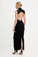 Sukienki - Patrizia Pepe sukienka kolor czarny maxi dopasowana 8A1555 K143 - miniaturka - grafika 1