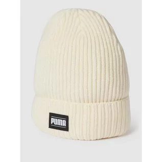 Czapki męskie - Czapka beanie z detalem z logo model Ribbed Classic Cuff - Puma - grafika 1