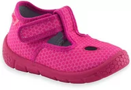 Buty dla dziewczynek - Kapcie dziecięce Befado 630P003 Honey Różowe - miniaturka - grafika 1