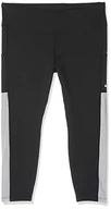 Spodnie damskie - Nike damskie spodnie sportowe W One Tights Crop Mesh Pkt czarny Black/Atmosphere Grey/White X-L - miniaturka - grafika 1