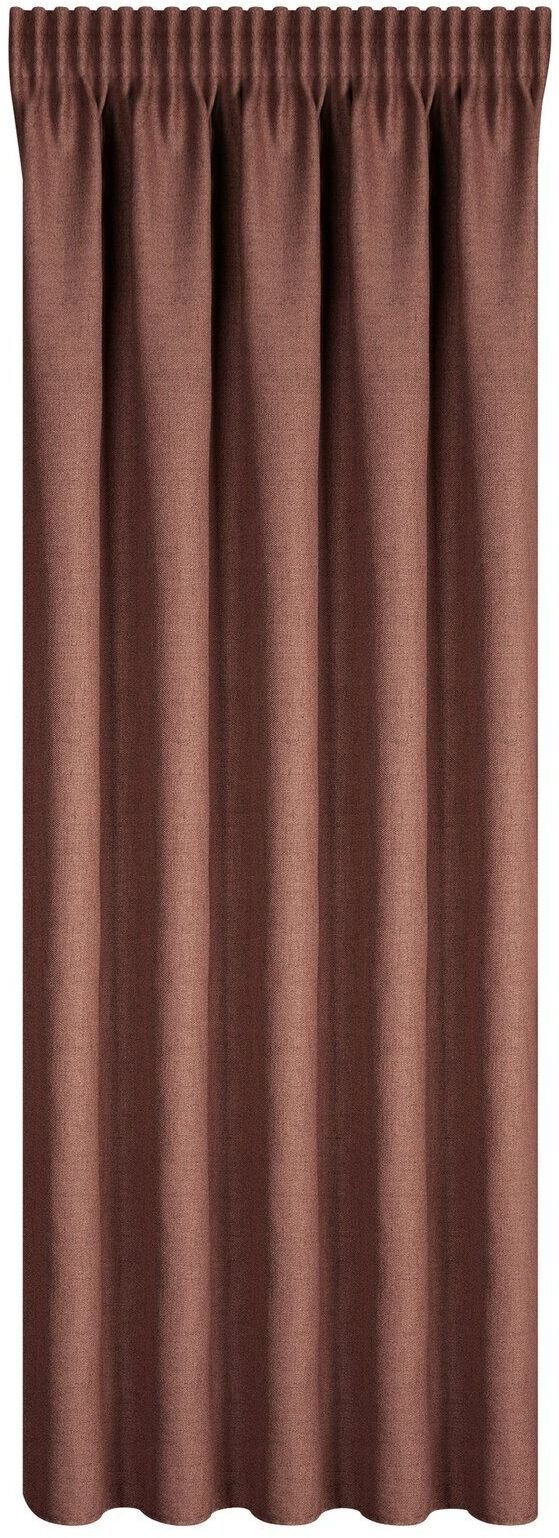 Eurofirany Zasłona gotowa eko 140x270 marsala JULA melanż na taśmie
