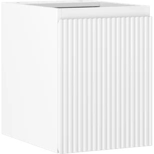 Mexen Rivel szafka łazienkowa podumywalkowa 35 cm, 1 drzwi, ryflowana, biała mat - 91A21-03547-1-BF01 - Szafki łazienkowe - miniaturka - grafika 1