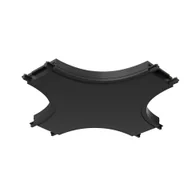 Lampy pozostałe - Radity łącznik X krzyżowy czarny - miniaturka - grafika 1