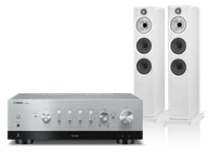 Zestawy stereo - Yamaha R-N800A (srebrny) + 603 S3 (biały) - miniaturka - grafika 1