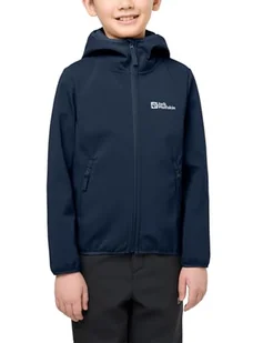 Jack Wolfskin - FOURWINDS JACKET KIDS, dziecięca kurtka softshell unisex, nocny niebieski, - Kurtki i płaszcze dla chłopców - miniaturka - grafika 1