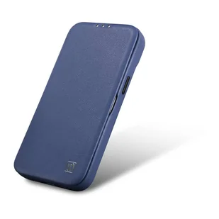 iCarer CE Premium Leather Folio Case skórzane etui iPhone 14 Plus z klapką magnetyczne MagSafe niebieski (WMI14220715-BU) - Etui i futerały do telefonów - miniaturka - grafika 8