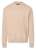 Swetry męskie - Jack & Jones Sweter męski Mężczyźni Bawełna beżowy jednolity, S - miniaturka - grafika 1
