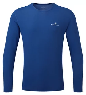 RONHILL Koszulka biegowa z długim rękawem męska CORE L/S TEE niebieska - Koszulki sportowe męskie - miniaturka - grafika 1