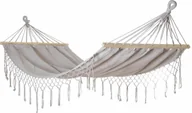 Hamaki - kontrast Hamak ogrodowy klasyczny BOHO Milos2 200x100 cm szary - miniaturka - grafika 1