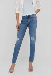 Spodnie damskie - Liu Jo jeansy damskie medium waist - grafika 1