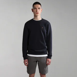 Męska Bluza NAPAPIJRI BALIS CREW SUM 2 176 BLU MARINE NP0A4H891761 – Granatowy - Bluzy męskie - miniaturka - grafika 1