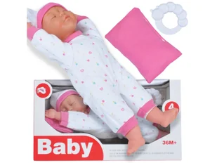 Lalka Bobas Laleczka Gumowa Baby Akcesoria Dźwięk Mówi Płacze Prezent Z Dźwiękiem - Lalki dla dziewczynek - miniaturka - grafika 1