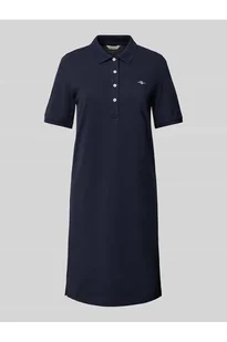 Sukienka polo o długości do kolan z wyhaftowanym logo - Gant - Sukienki - miniaturka - grafika 1