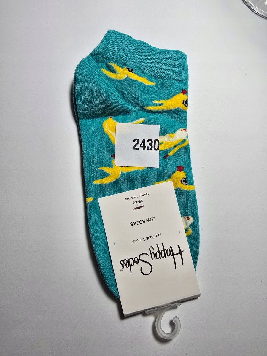 Kolorowe skarpety Happy Socks stopki unisex rozmiar 36-40 (2430)