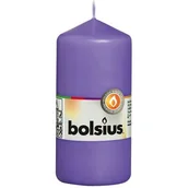 Świece - Świeca pieńkowa 12 x 5,8 cm fioletowy BOLSIUS - miniaturka - grafika 1