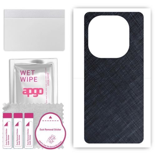 folia naklejka skórka strukturalna na TYŁ do Vivo iQOO 12 Pro - Tytan Niebieski - apgo SKINS