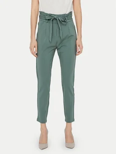 Vero Moda Spodnie materiałowe Eva 10205932 Zielony Loose Fit - Spodnie damskie - miniaturka - grafika 1