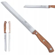 Noże kuchenne - Nóż Kuchenny 20 cm do Chleba Pieczywa z Ząbkami Drewnopodobny Noz - miniaturka - grafika 1