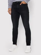 Spodnie męskie - Tommy Jeans Jeansy Simon DM0DM09562 Czarny Skinny Fit - miniaturka - grafika 1