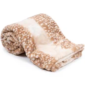 Koce - Koc Jelonek brązowy, 130 x 180 cm - miniaturka - grafika 1