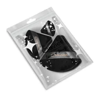 Gąbeczki do makijażu - Puszek trójkątny do pudru Clavier, czarny mix 6szt. - miniaturka - grafika 1