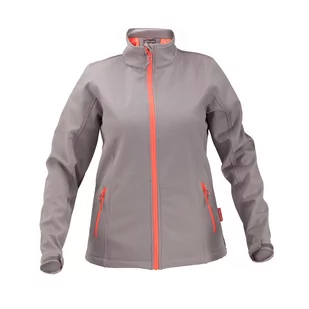 LAHTI PRO Kurtka Soft-shell szaro-pomarańczowa damska rozmiar M L4090402 LPL4090402 - Odzież robocza - miniaturka - grafika 1