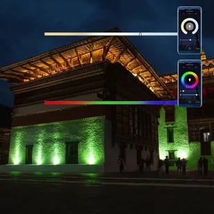 Projektor LED WiFi V-TAC 20W Czarny Z MUFĄ SMART Amazon Alexa Google Home VT-5182 RGB+3000K-6500K 1500lm - Lampy pozostałe - miniaturka - grafika 8