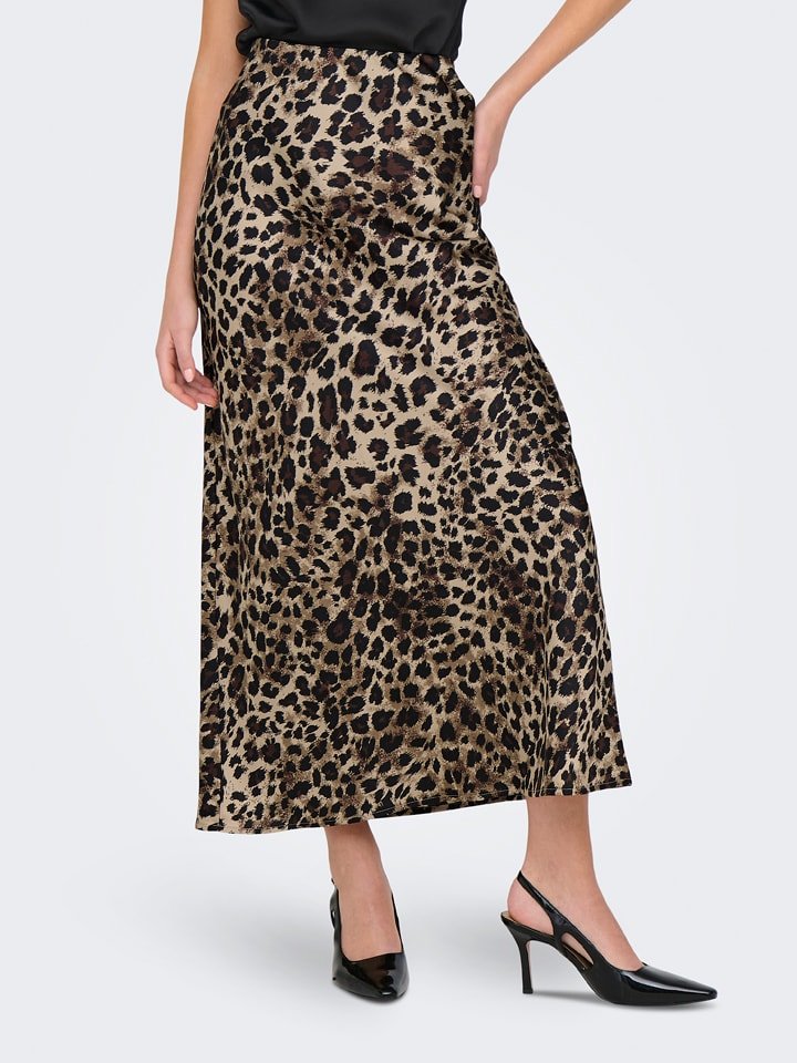 ONLY Spódnica w kolorze brązowo-beżowym