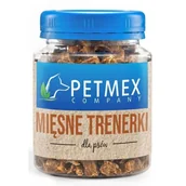 Przysmaki dla psów - PETMEX - Mięsne trenerki z jelenia słoik 130g - miniaturka - grafika 1