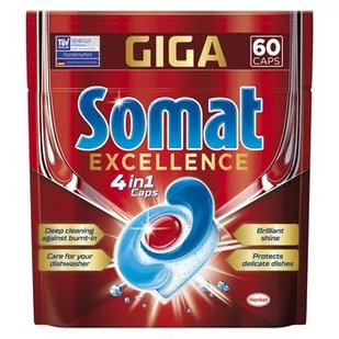 Somat Excellence 4w1 60 szt Tabletki do zmywarek doypack - Woda - miniaturka - grafika 1