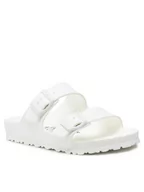 Klapki i japonki damskie - Birkenstock Klapki Arizona 0129443 Biały - miniaturka - grafika 1