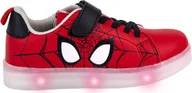 Kalosze damskie - Kalosze z rzepami LED Spiderman czerwone - 32 - miniaturka - grafika 1
