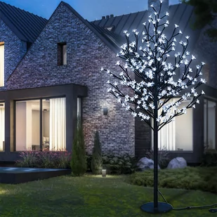 Drzewko ozdobne 220 cm 200 LED Kwitnąca wiśnia - Oświetlenie świąteczne - miniaturka - grafika 1