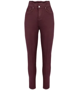 Wygodne elastyczne spodnie JEANSY SKINNY FIT kolorowe Eleganckie ROSE-36 - Spodnie damskie - miniaturka - grafika 1