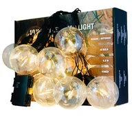 Lampy ogrodowe - Girlanda Ogrodowa Z Żarówkami Led Balkon Taras - miniaturka - grafika 1