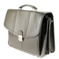Torebki damskie - 523 Teczka damska 2-komorowa-szary KEMER - miniaturka - grafika 1
