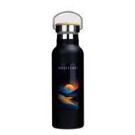 Butelki termiczne - Butelka termiczna stalowa Dr.Bacty Iris 500 ml - Czarna - Bieszczady - miniaturka - grafika 1